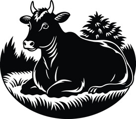animal, cow, cartoon, illustration, vector, farm, bull, mammal, cattle, goat, deer, reindeer, nature, cute, head, milk, silhouette, christmas, wild, horn, drawing, art, calf, livestock, agriculture