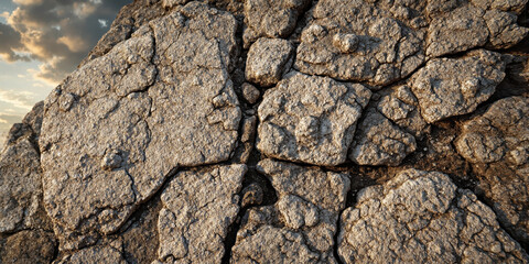 Ancestral Stone Weathering Extreme close-up of ancient megalith surface creating abstract textural study in trending heritage conservation palette without identifiable