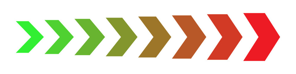 Progress arrows infographic. Step by step process, directional flow, and gradient transition