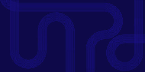 Abstract blue background. Geometric lines pattern. Modern shiny blue gradient lines. Futuristic technology graphic design.