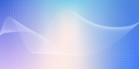Soft Gradient Pastel Abstract Background with a dotted. Smooth dynamic wavy lines. Modern banner template design.