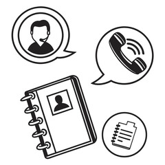 Business communication icons