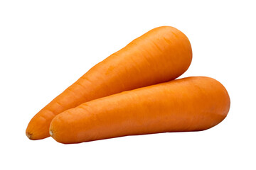 Carrot on white background, png