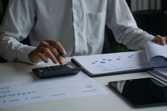 Auditor Reviewing Financial Statement for Accuracy