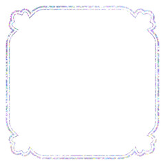 ホログラム箔_フレーム_四角