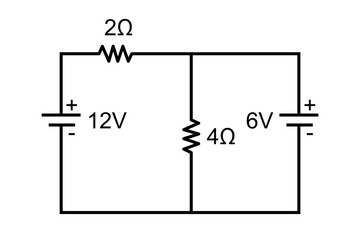 Series and parallel electrical circuits. Parallel circuit, Series circuit, basic electric circuits experiment vector. Kirchhoff voltage law. series and parallel circuits with Batter and light bulb