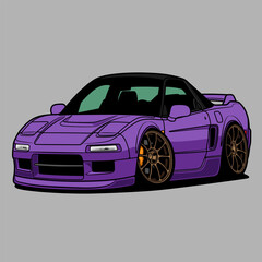 Caricature Car Vector Illustration.
Separated layers, easy to edit in your vector supported software.