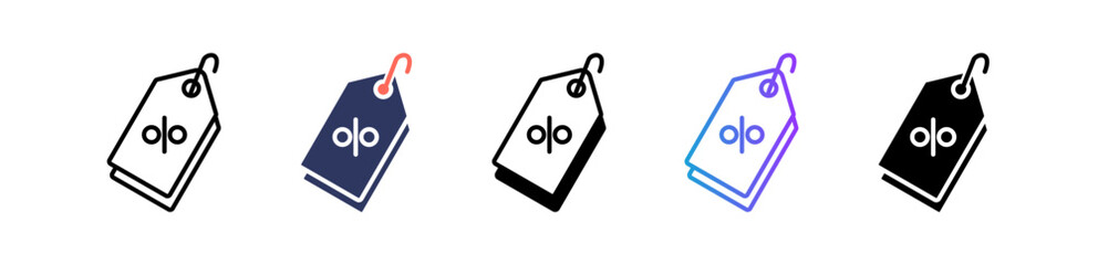 Discount Tag multiple icon