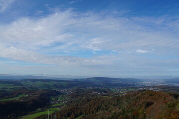 Panorama view from Uetliberg mountain - Zürich