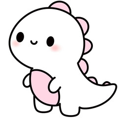 Cute animal cartoon characters for coloring and decoration 