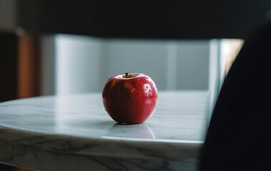 Apples in a studio setting, highlighting their vibrant hues