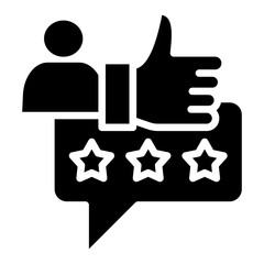 Customer Review glyph icon