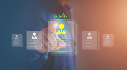 Recruitment and candidate, HR Human resources Recruitment Team Staff management, finding job, Search for resume register, job interview, find your career, selection interface and digital profiles