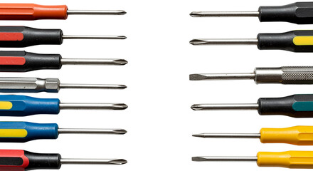 set of screwdrivers isolated on white background png