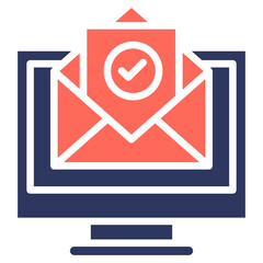 Verified Mail glyph color icon