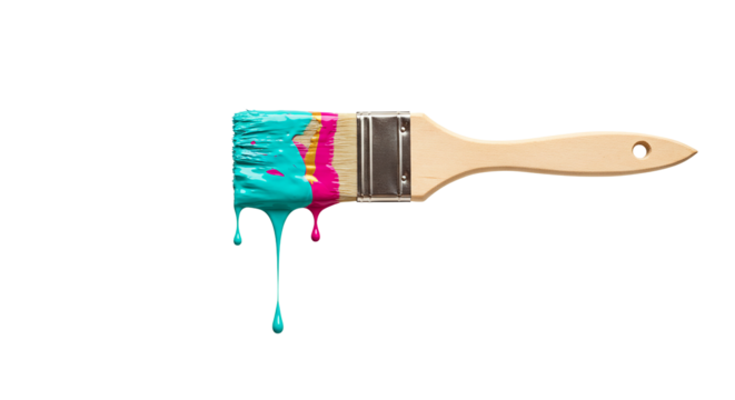 paint brush isolated on white background png