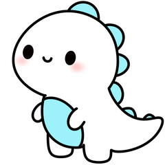 Cute animal cartoon characters for coloring and decoration 