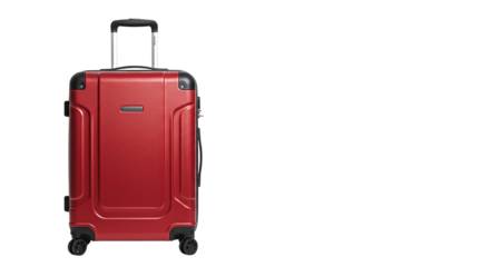 red suitcase isolated on white background png