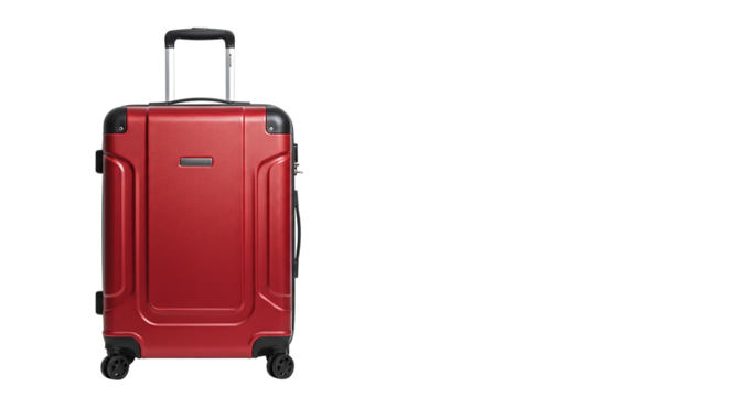 red suitcase isolated on white background png
