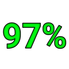 97% percent discount	