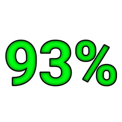 93% percent discount	