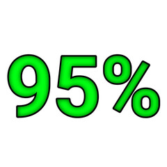 95% percent discount	