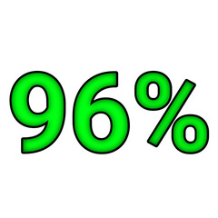 96% percent discount	