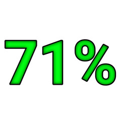 71% percent discount	