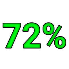 72% percent discount	