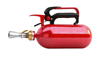 Compact fire extinguisher designed for home use Transparent background, PNG