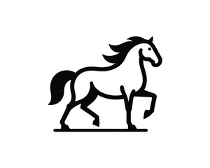 Obraz premium Majestic elegant silhouette vector illustration majestic