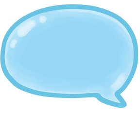 blue speech bubble