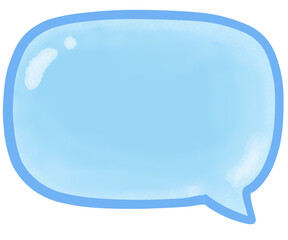 blue speech bubble