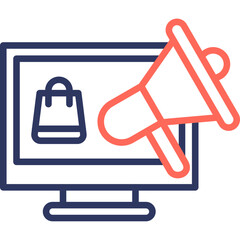 Sale Marketing line color icon