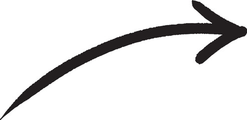 A hand-painted gouache arrow with expressive brush strokes, combining organic movement and modern design. Perfect for creative visuals, motion cues, or infographic elements.