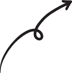 A hand-painted gouache arrow with expressive brush strokes, combining organic movement and modern design. Perfect for creative visuals, motion cues, or infographic elements.