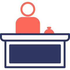 Reception mixed color icon