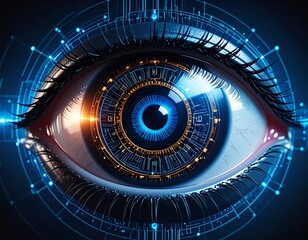 Cybernetic Eye Close-Up