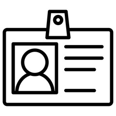 id icon flat thin outline art logo