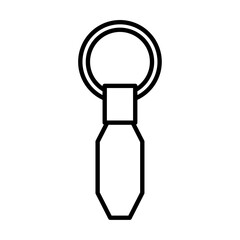 keychain icon flat thin outline art logo
