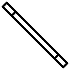 magic wand icon flat thin outline art logo