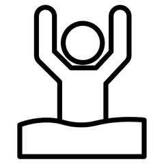 Plumeria icon flat thin outline art logo