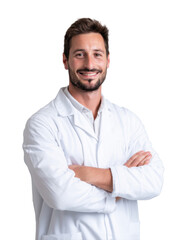 Professional pharmacist in transparent background