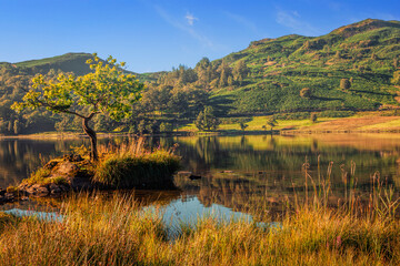 Lake Grasmere in the Lake District of England