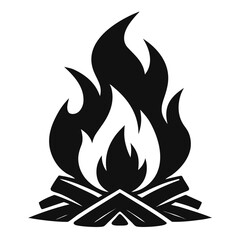 fire icon vector illustration