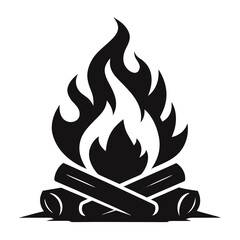 vector illustration of a fire icon