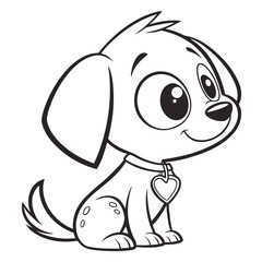 baby dog vector image
