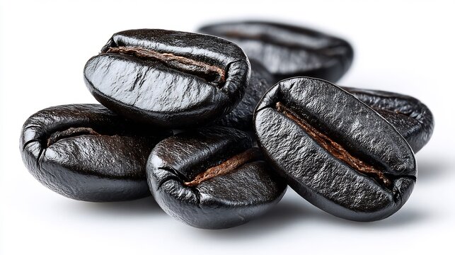 Roasted Coffee Beans Close-Up