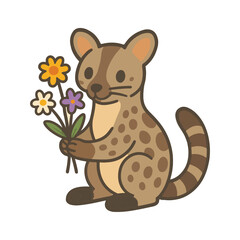 Cute domestic pet cartoon characters: happy dog, cat, puppy, and kitten illustrations with fun fur and tails