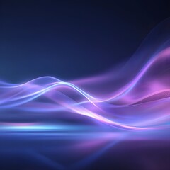 Futuristic glowing abstract tech background with neon blue and purple gradients &ndash; Generative AI
